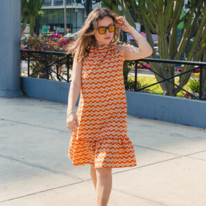 Vestido Lía Naranja